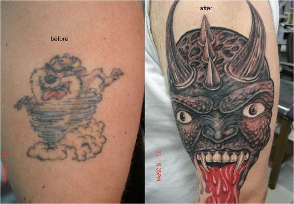 cover taz tattoo