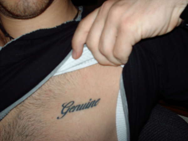 Genuine tattoo