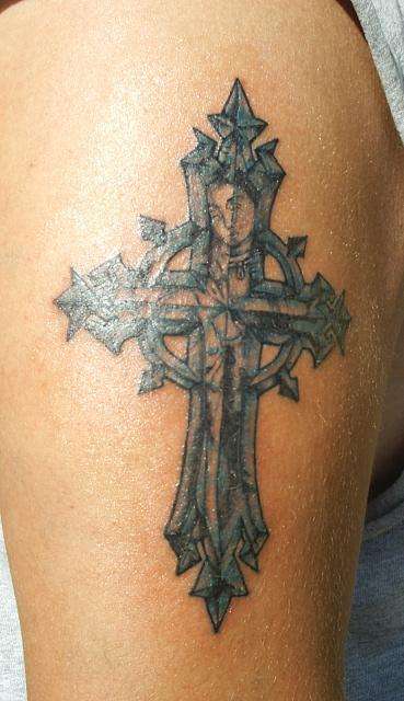 V-mary tattoo