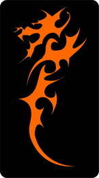 Orange Drago tattoo