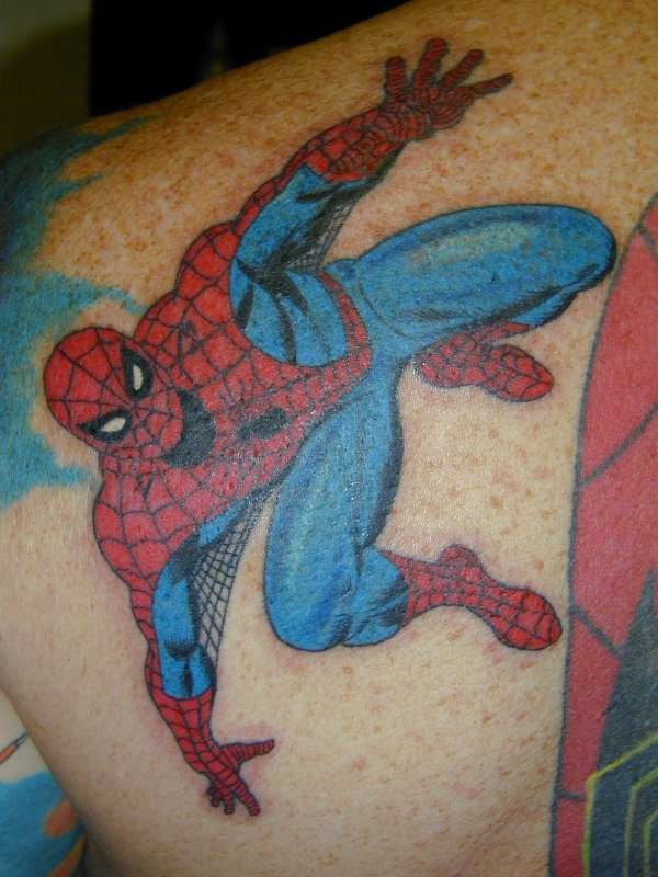 Classic Spider-Man tattoo