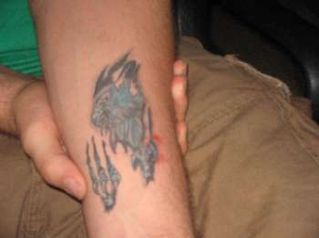 eagle tearout tattoo
