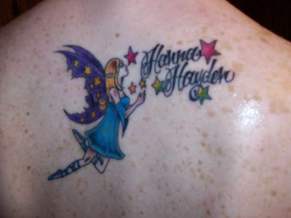 Fairy w/ stars tattoo