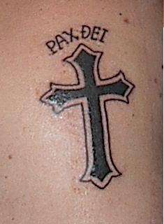 cross pax dei tattoo
