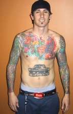 Carey Hart Chest tattoo