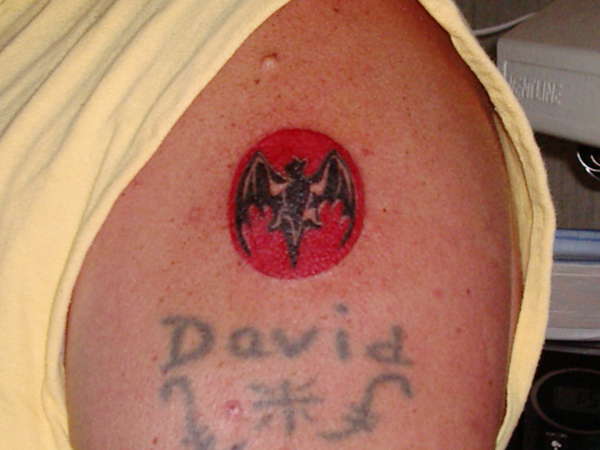 Bicardi Bat tattoo