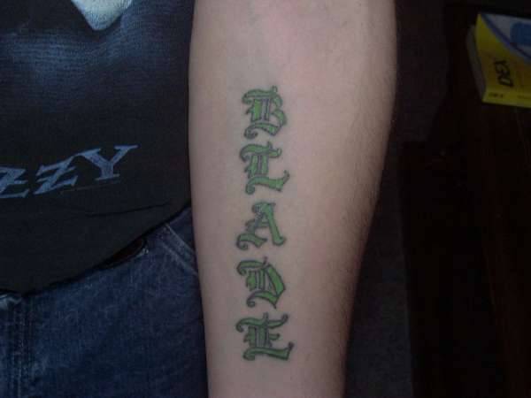 blade tattoo