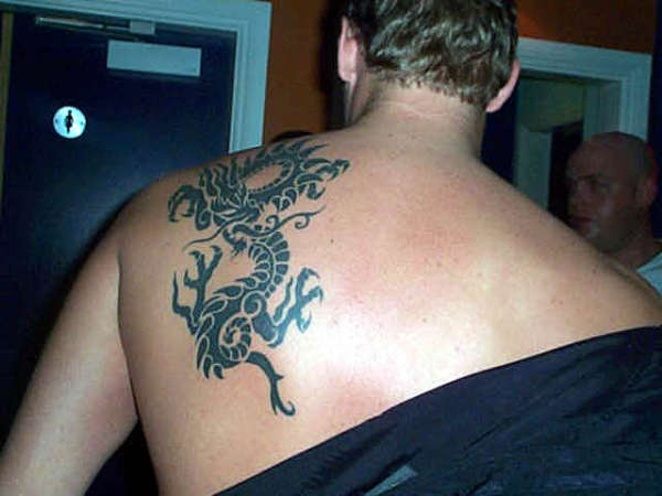Tribal Dragon tattoo