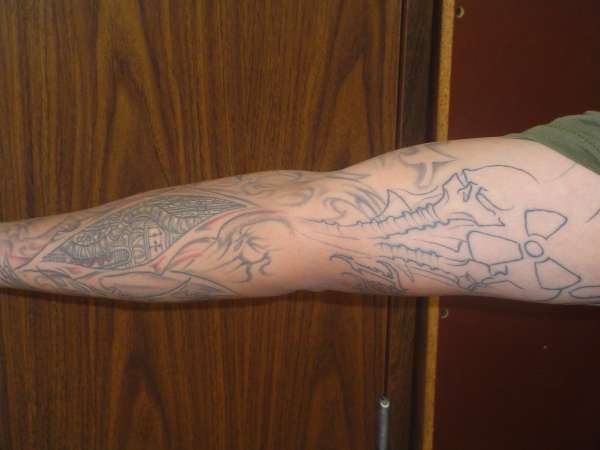 Right arm tattoo