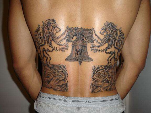 Half backpiece by PAUL JAMISON from WWW.TATTOOPAUL.COM tattoo