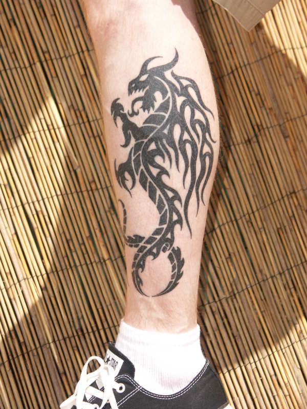 fire dragon tattoo