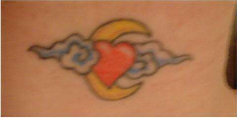 heart-n-moon tattoo