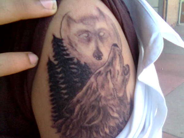 Howling Wolf tattoo