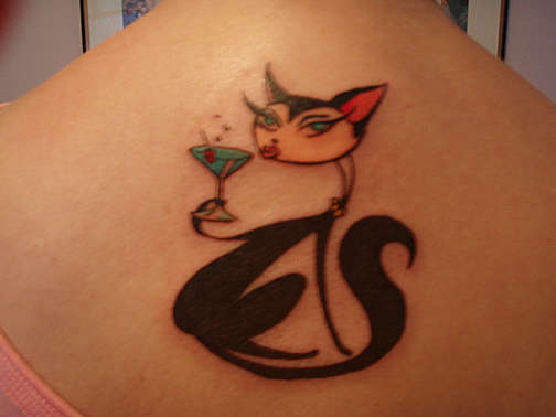 Sassy Cat tattoo