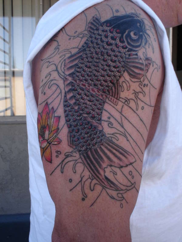 Koi fish by PAUL JAMISON from WWW.TATTOOPAUL.COM tattoo