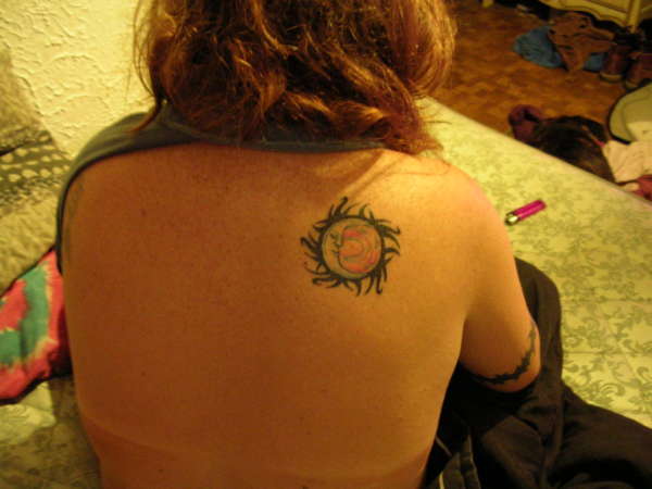 Trudy's Moon tattoo