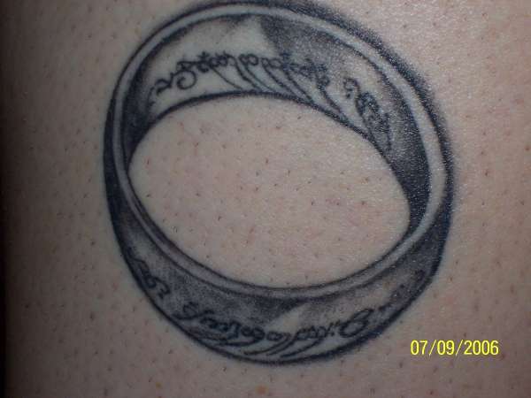 The ONE ring tattoo