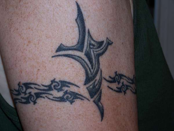 Tribal Cross tattoo