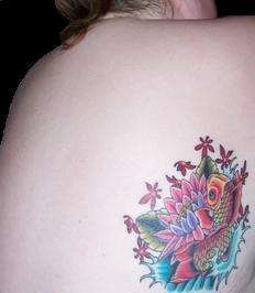 Koi on Back tattoo