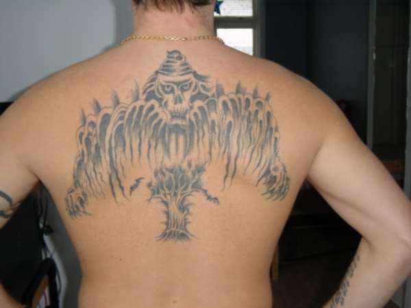 My back (hand made) tattoo