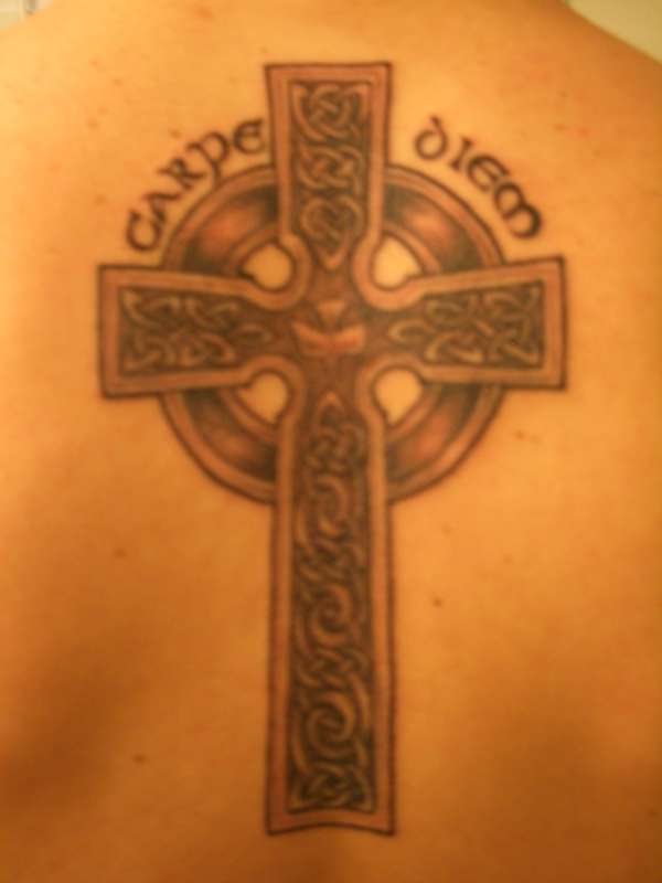 Celtic Cross - Carpe Diem tattoo