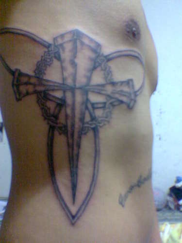 cross of nails tattoo