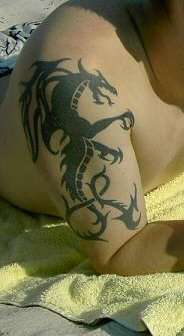 Tribe Dragon tattoo