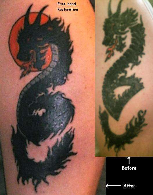 Freehand Cover up tattoo