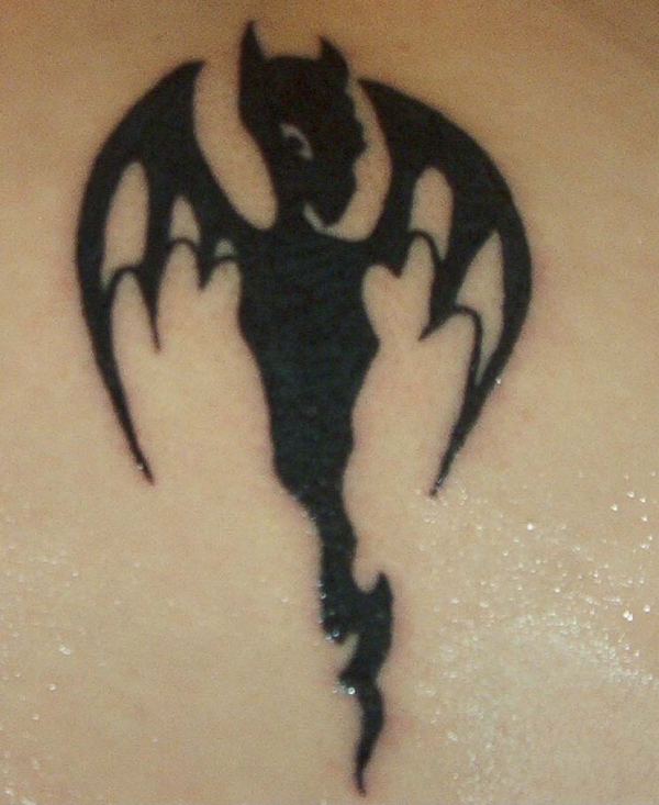 Bat(A.F.I Symbol) tattoo