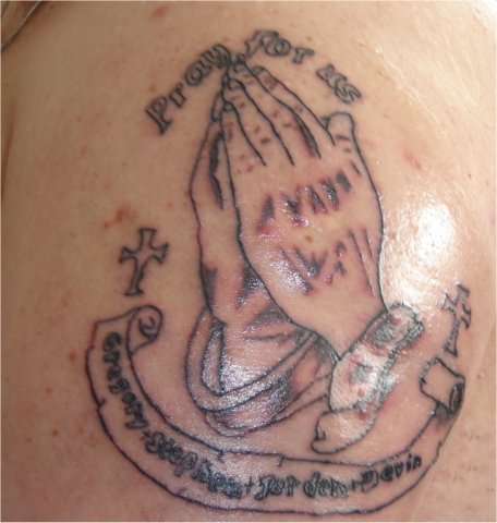 pray for us tattoo