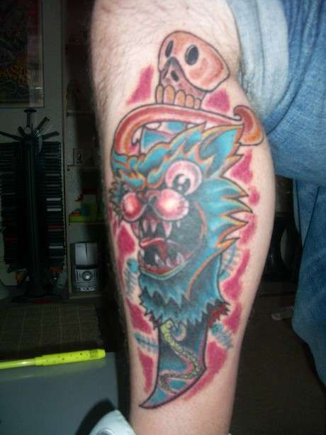Cat 'n' Dagger tattoo