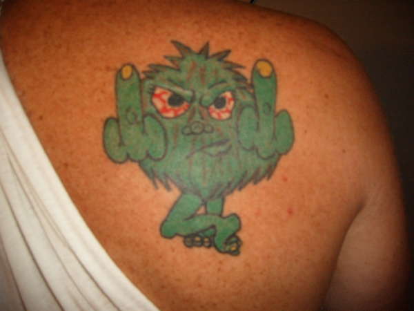 green meanie tattoo