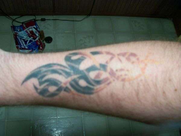 flames tattoo