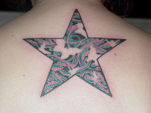 butterfly star tattoo