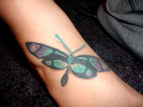 Dragonfly on Foot tattoo