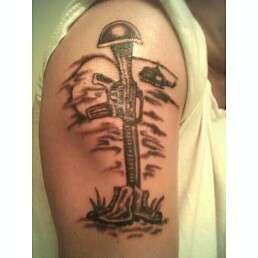 military tribute tattoo