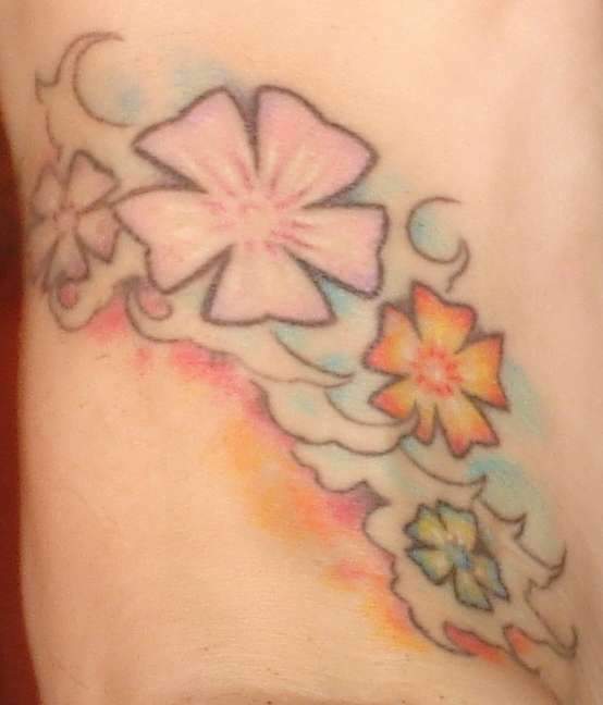 Hawaiian Flowers tattoo