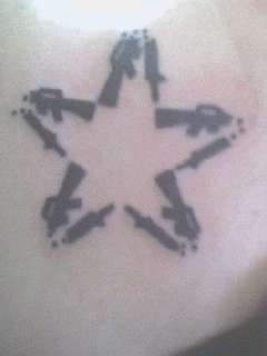 anti-flag star tattoo