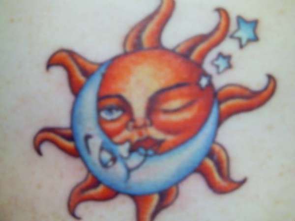 moon and sun tattoo