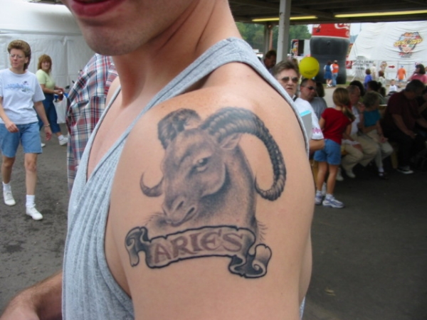 Aries the Ram tat tattoo