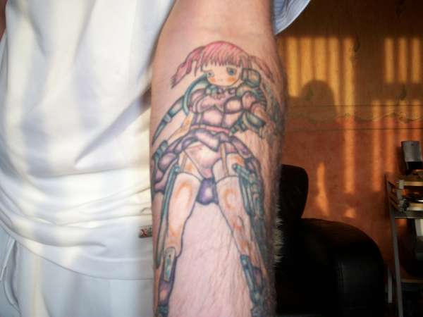 anime girl tattoo
