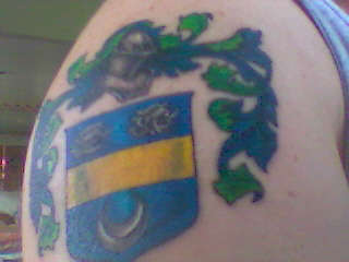jim's family crest tattoo