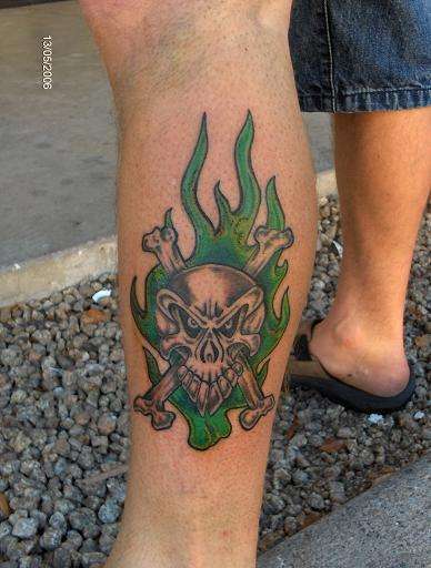 skull by scooby tattoo