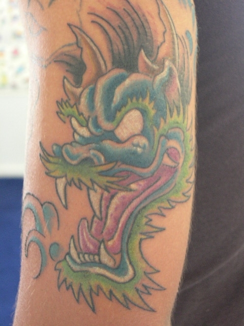 Japanese New school dragon tattoo