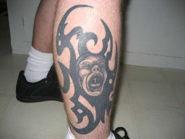 leg tattoo