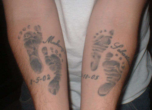 Footprints tattoo
