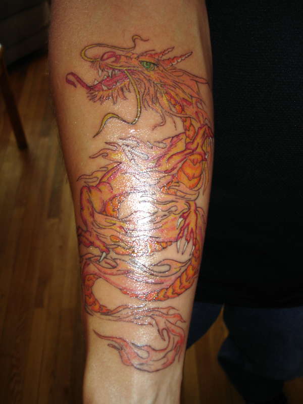 Barry's Dragon tattoo
