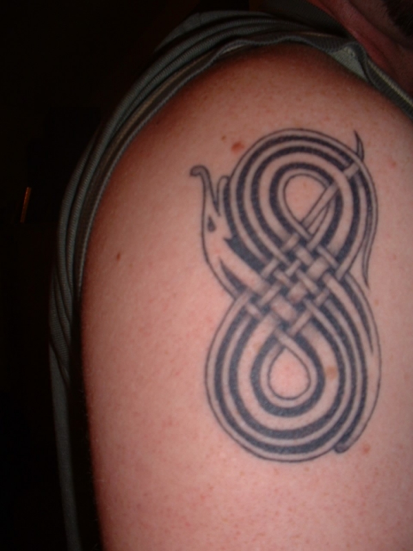 Celtic serpent tattoo