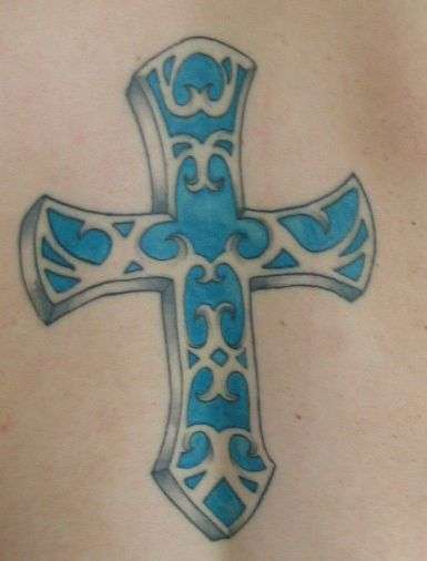 Jonesy's Cross tattoo