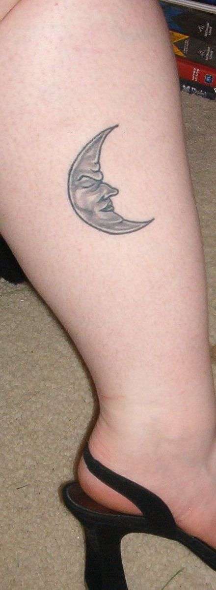 My little moon tattoo
